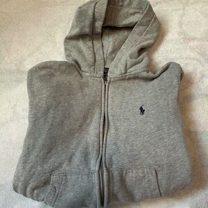 Gray Hoodie with Embroidered Logo
